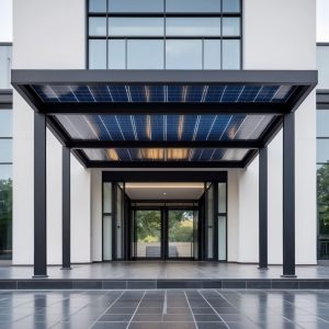 marquesina para entrada de edificio