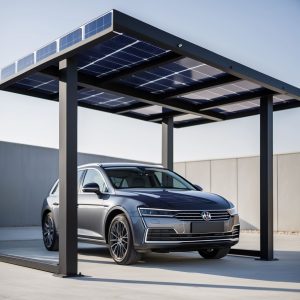 marquesina solar a medida para un coche