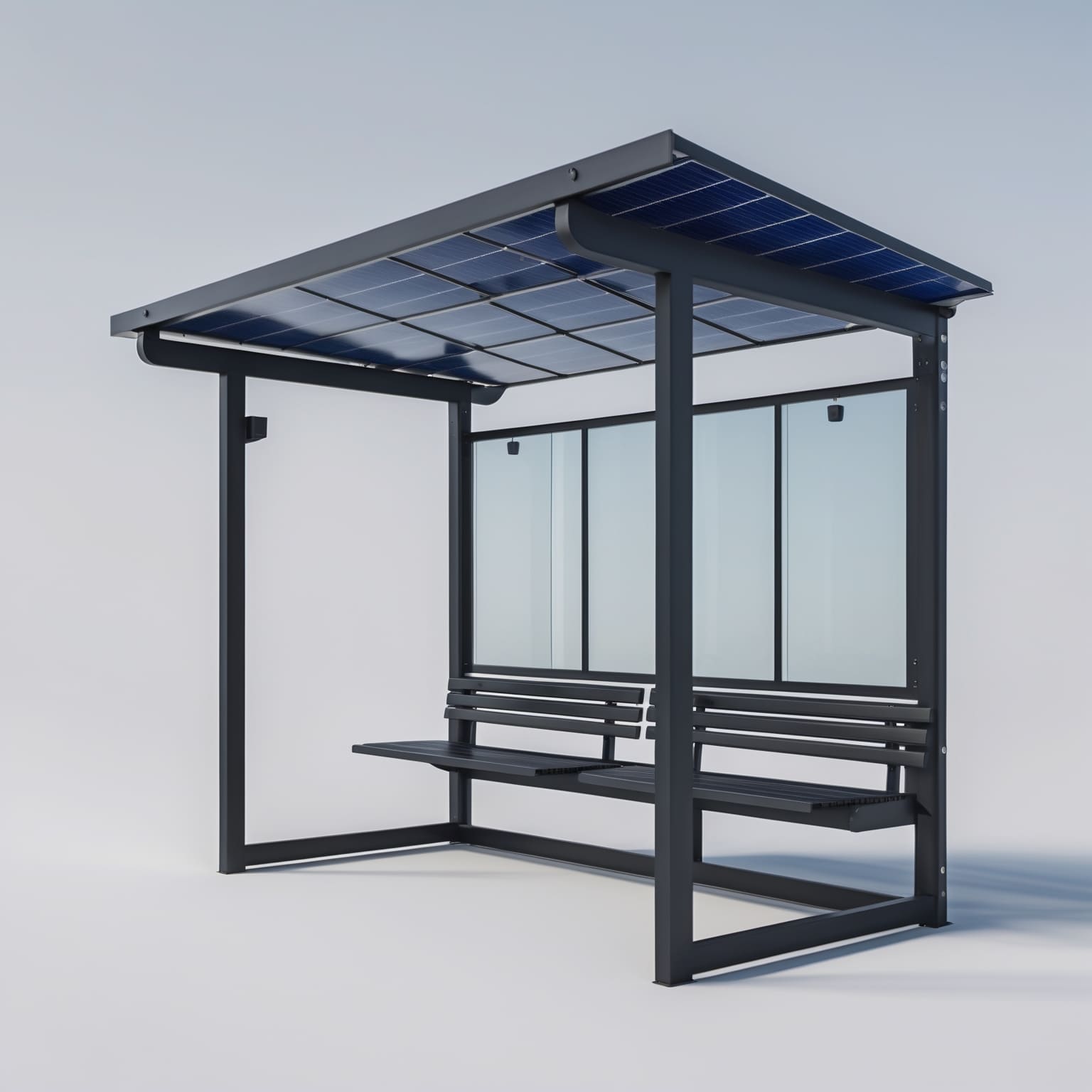 marquesina solar para autobus